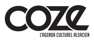 logo du magazine COZE avec lettres noir sur fond blanc